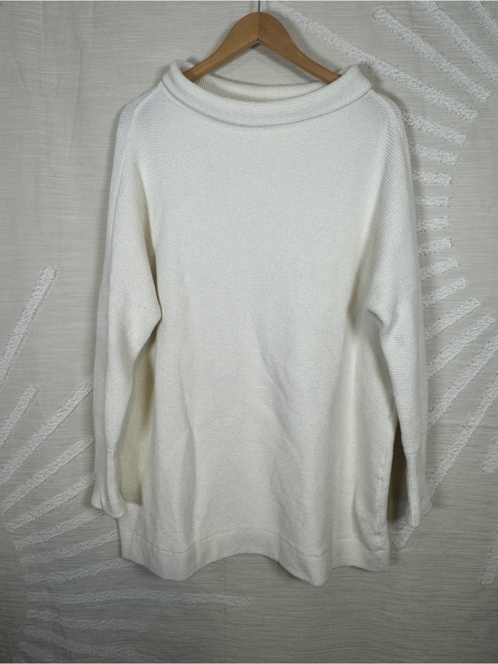 Free People Ottoman Slouchy Tunic Sweater Women’s Small Ivory Oversized - Picture 2 of 8